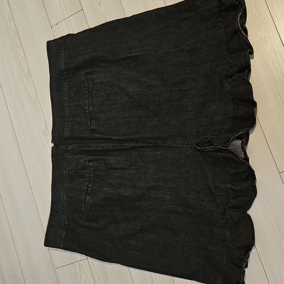 Lane Bryant Womens Dark Denim Jean Skirt Plus Size 28 Pockets ruffle NWOT - Picture 4 of 5